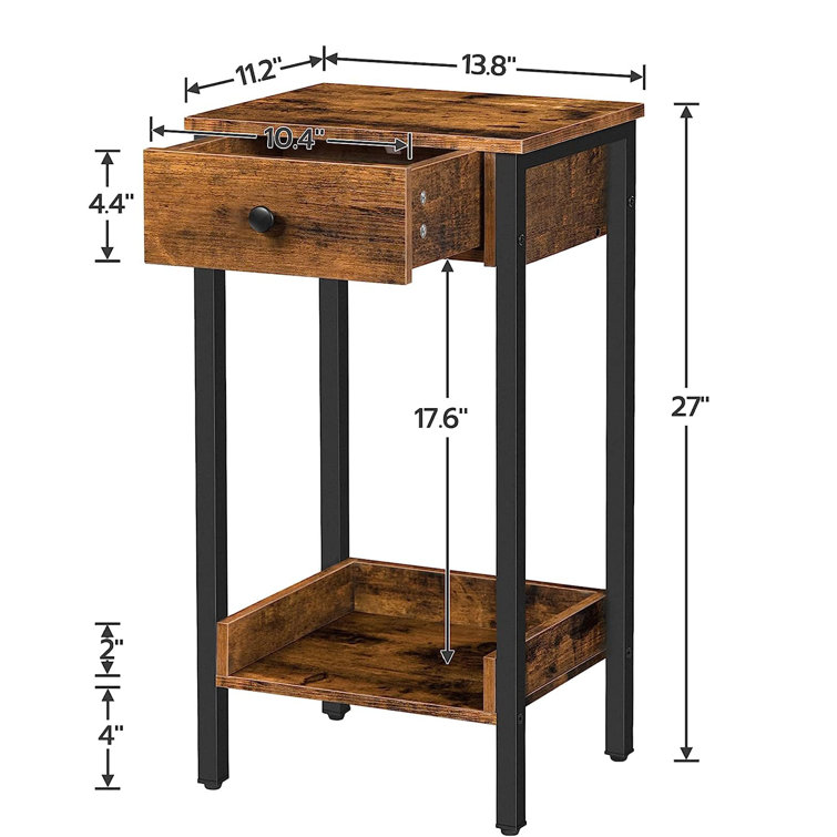17 Stories Haddi End Table Wayfair